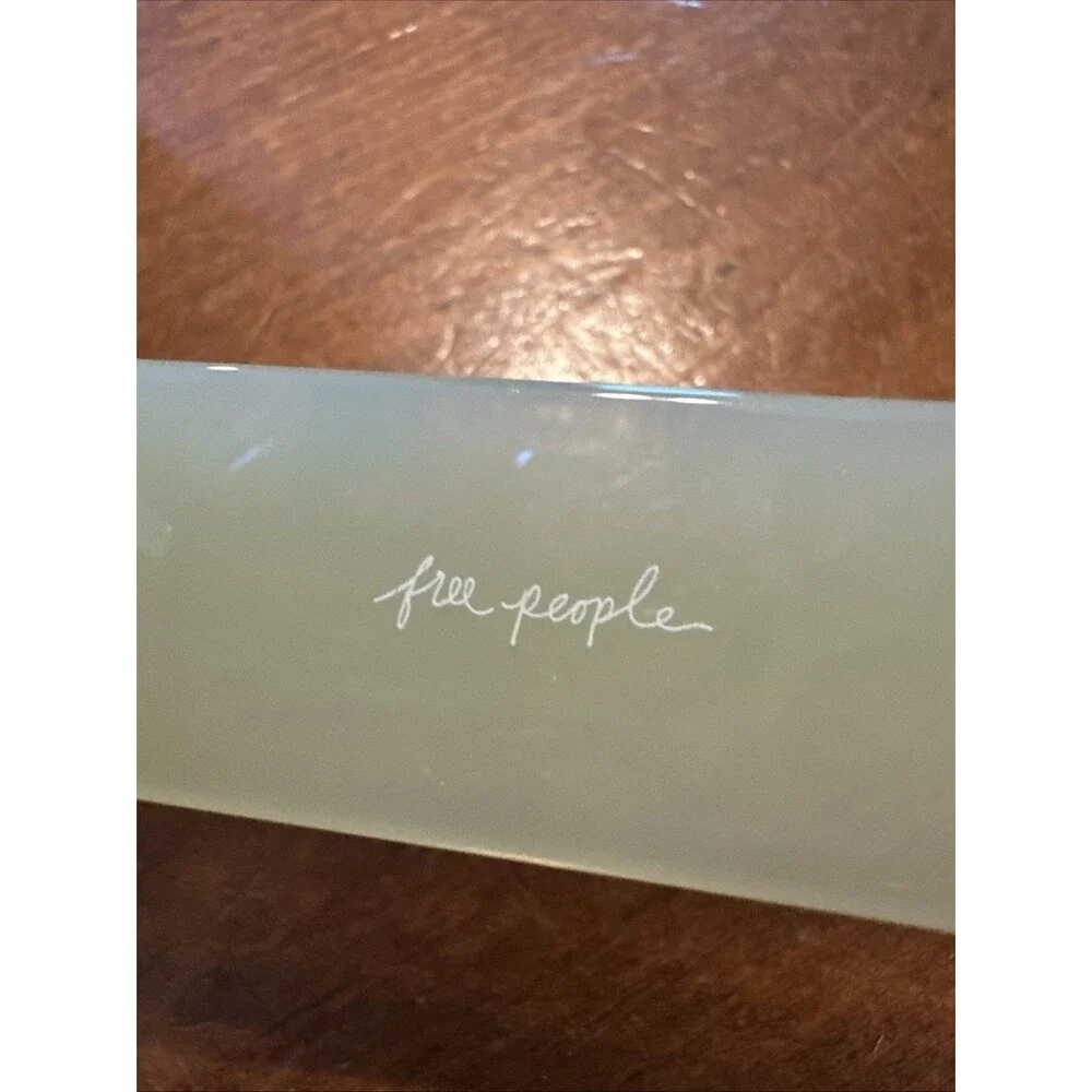 Free People Star Studded Cat Eye Sunglasses Mint Green Translucent AS IS